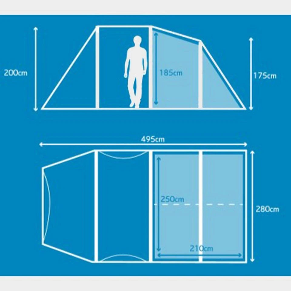 Berghaus Air 4 Nightfall® Bedroom 2 Berghaus Air 4 Nightfall® Bedroom - Image 2
